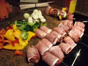 Fleisch:  FLEISCHPÄCKCHEN am Spieß - Rezept - Bild Nr. 3