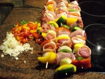 Fleisch:  FLEISCHPÄCKCHEN am Spieß - Rezept - Bild Nr. 4