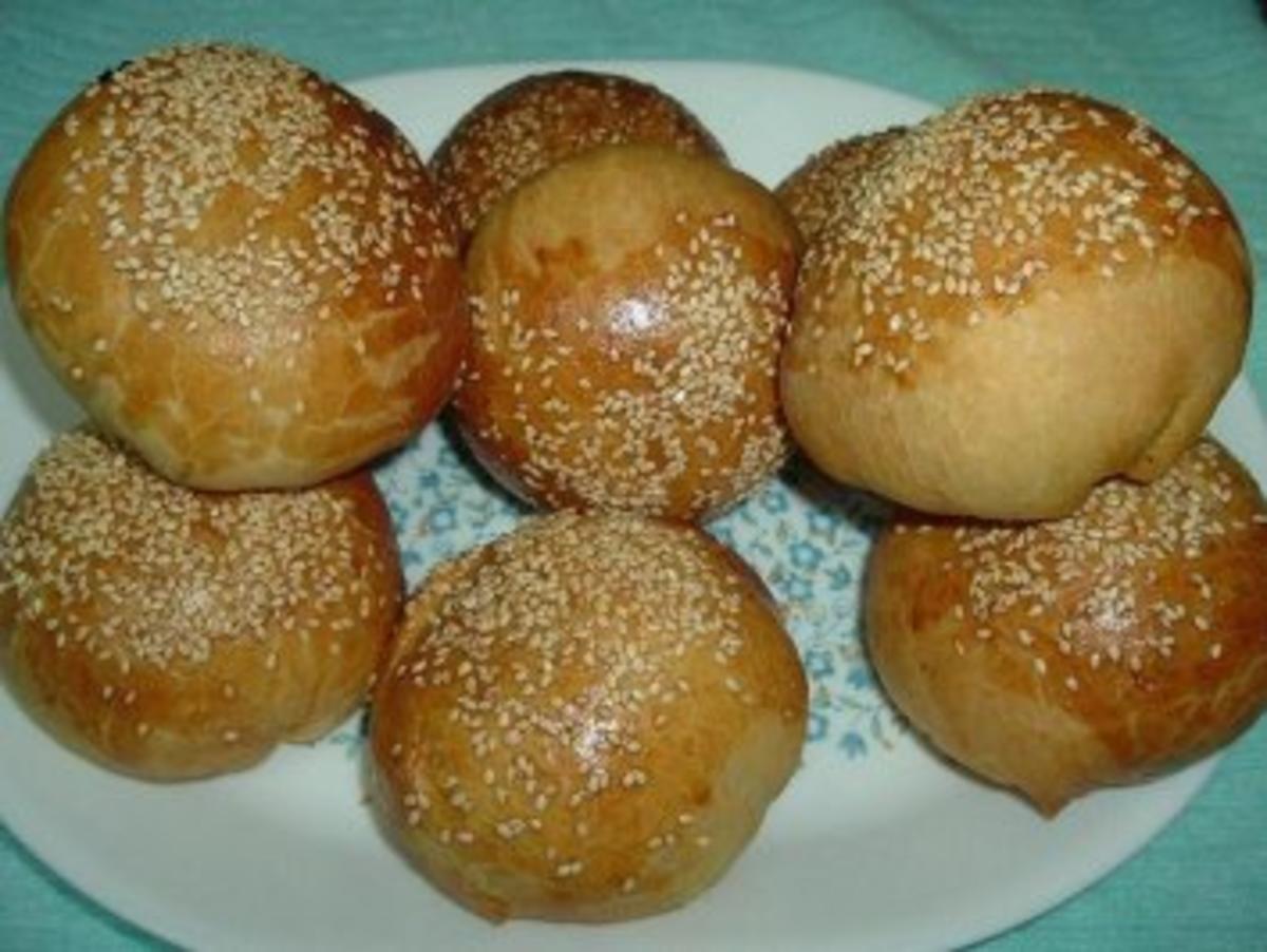 Bilder für BRÖTCHEN - gefüllt mit Lammhack - Rezept