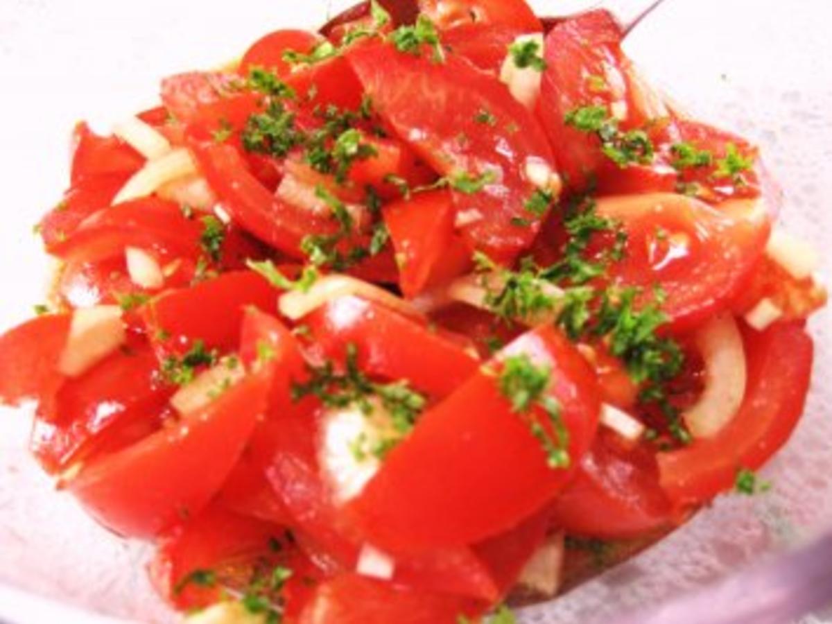 Tomatensalat einfach ... - Rezept mit Bild - kochbar.de