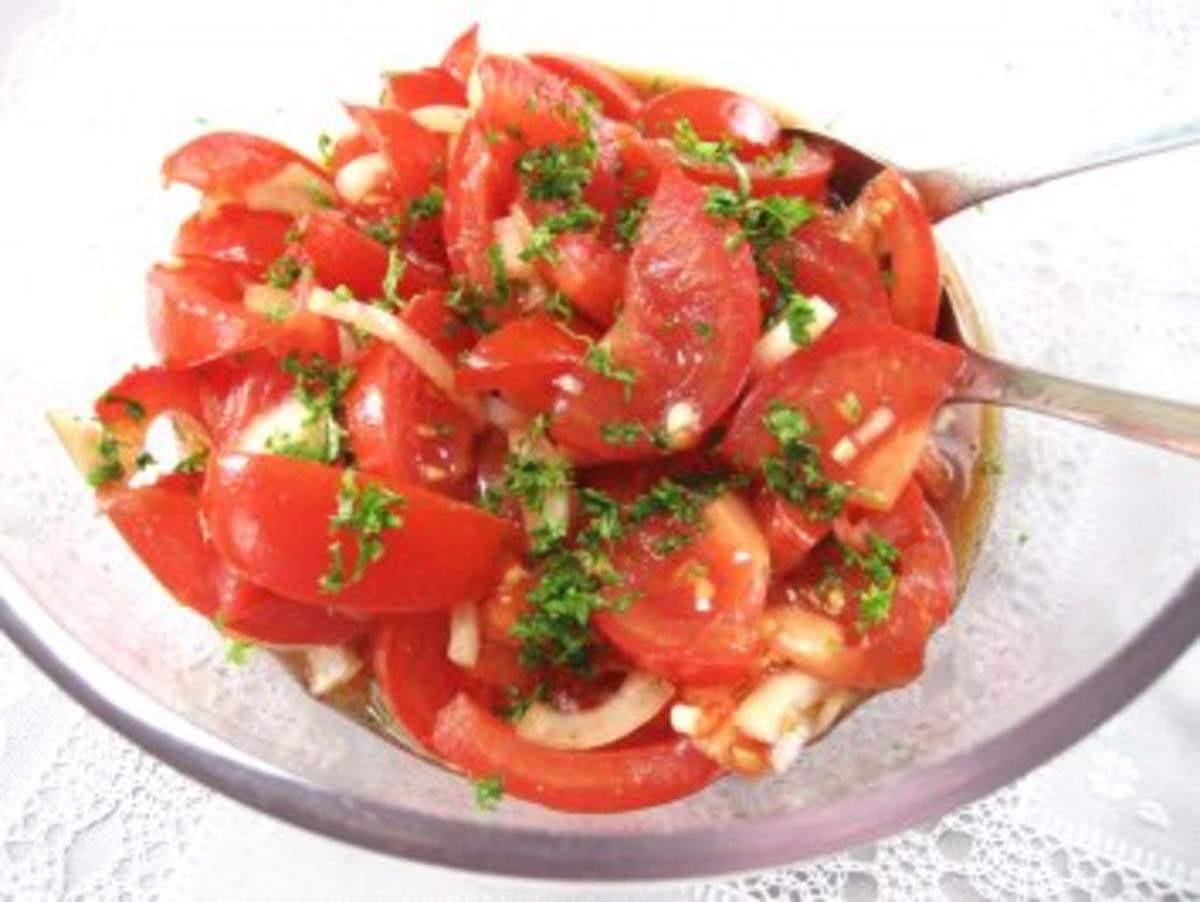 Tomatensalat einfach ... - Rezept mit Bild - kochbar.de