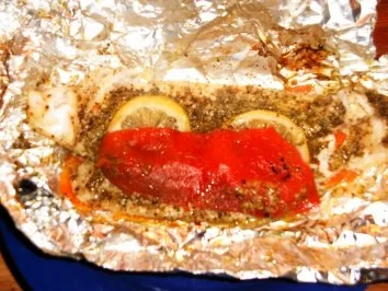 Rezept: gedämpftes Pangasiusfilet auf Möhren gedämpftes Pangasiusfilet auf Möhren - Rezept