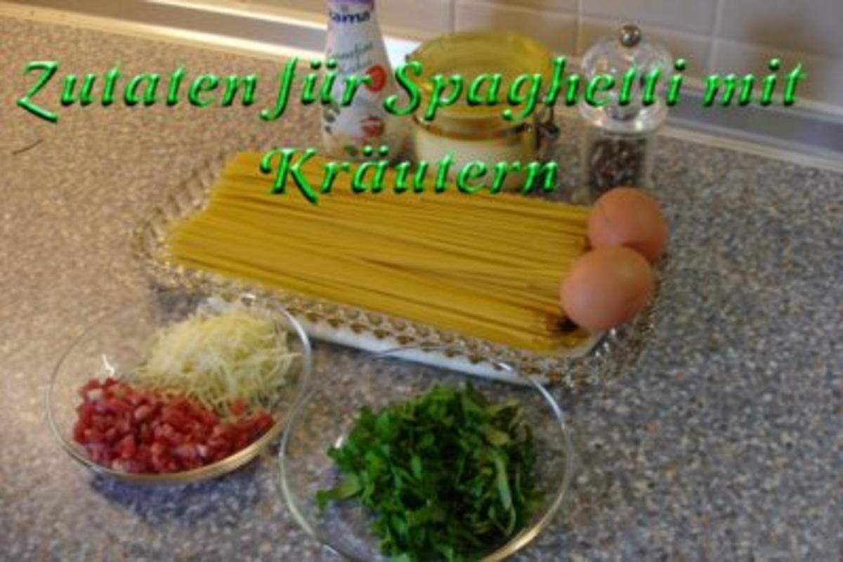 Spaghetti Carbonara mit Kräutern - Rezept - Bild Nr. 2