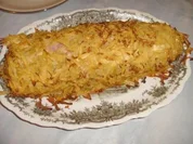 Rezept: Gefüllter Hackbraten im Röstimantel.... Gefüllter Hackbraten im Röstimantel.... - Rezept