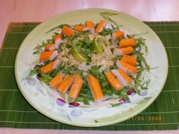 Steckrübencarpaccio mit Surimisticks - Rezept