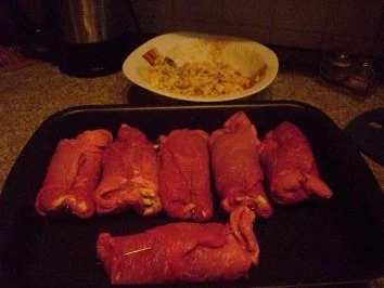 Rezept: Rinderrouladen mit deftiger brauner Soße Bild Nr. 6 Rinderrouladen mit deftiger brauner Soße - Rezept - Bild Nr. 6