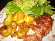 Fleisch - gewickeltes Hühnchen - Rezept