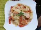Tomaten-Pasta mit Lachs - Rezept