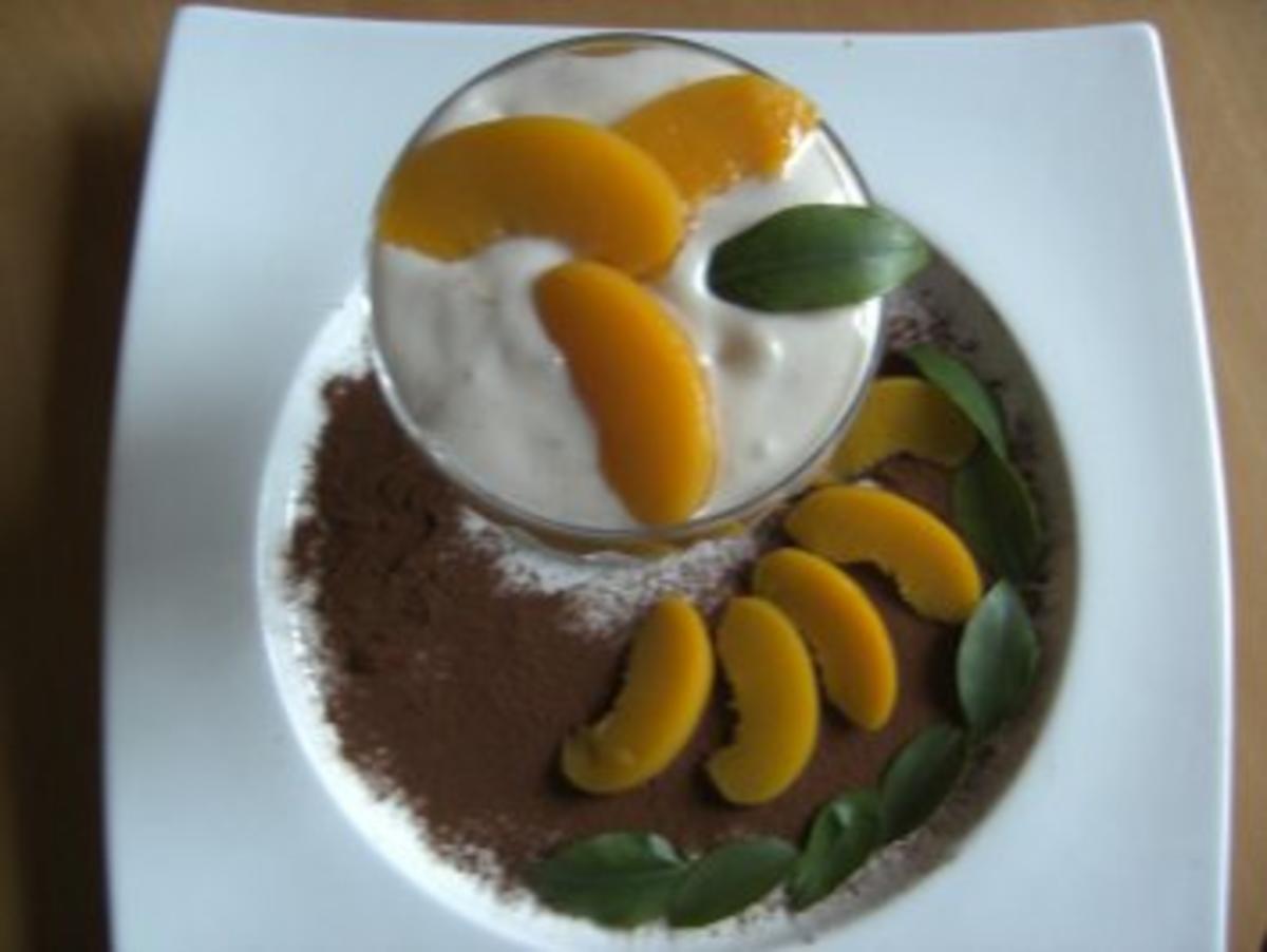 Desserts: Eistee-Creme mit Pfirsich - Rezept - Bild Nr. 2