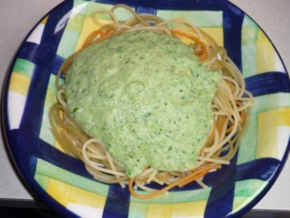 Spaghetti mit Zucchinicreme - Rezept
