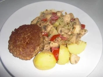 Rezept: knusprige Hacksteaks knusprige Hacksteaks - Rezept