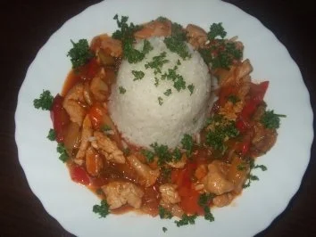 Rezept: Chinesische Putenpfanne Süß Sauer Chinesische Putenpfanne Süß Sauer - Rezept