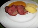 Rinderzunge gepökelt mit Möhrchensoße - Rezept