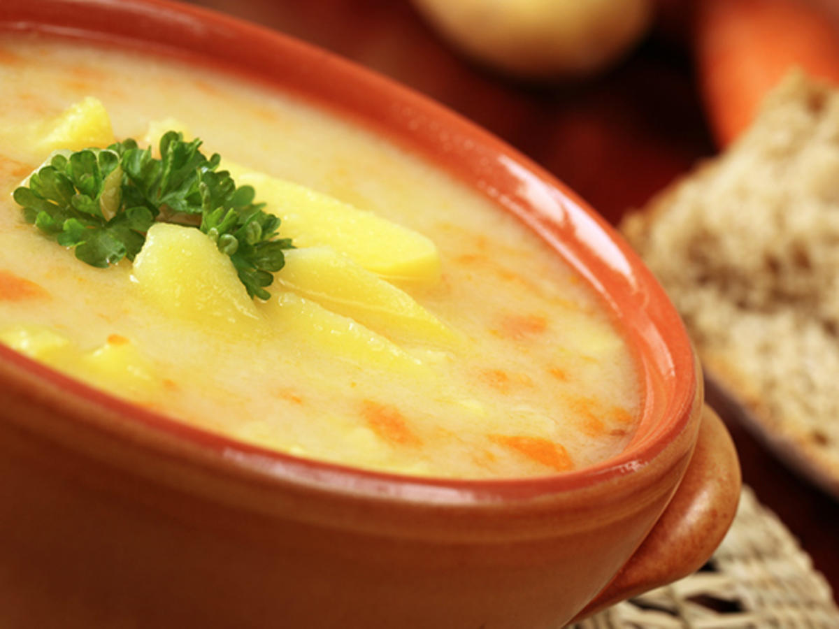 Schnelle Kartoffelsuppe Thermomix - schnell &amp; einfach - 42 kcal/100g