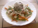 Fischragout mit Reis - Rezept