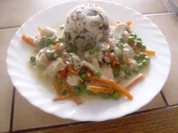 Fischragout mit Reis - Rezept