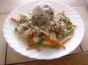 Fischragout mit Reis - Rezept