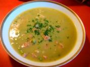 Erbsensuppe purer Erbsengeschmack-mit Schinkeneinlage - Rezept