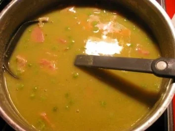 Erbsensuppe purer Erbsengeschmack-mit Schinkeneinlage - Rezept - Bild Nr. 3