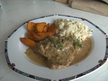 Schweinsfilet in Weisswein-Knoblauch Sauce - Rezept