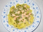 Rezept: Tortellini mit Lachs - Erbsen - Sahne Soรe Tortellini mit Lachs - Erbsen - Sahne Soรe - Rezept