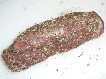 Schweinefiletkopf mit Kräutern im Lauchmantel geschmort - Rezept - Bild Nr. 2