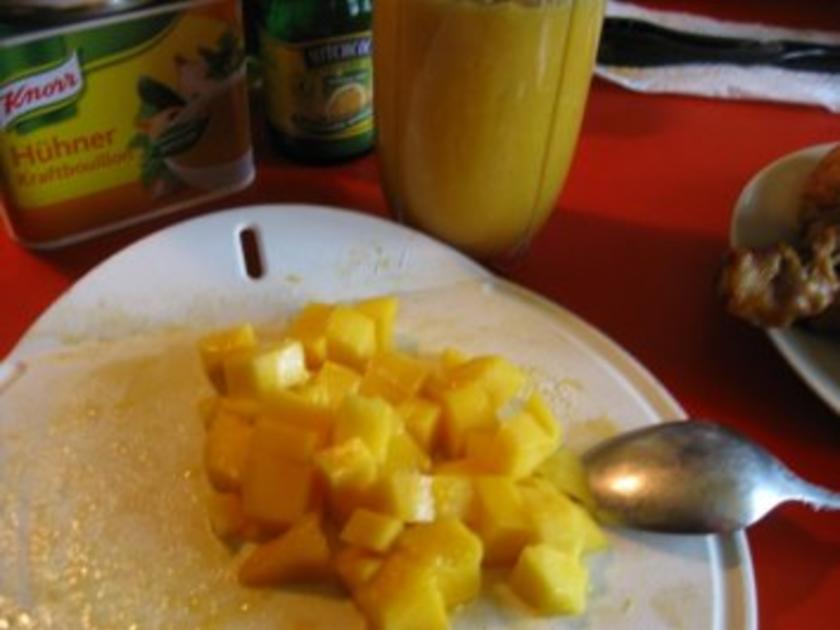 Kokos Curry Hühnchen mit Mango=indisch - einfach - 98 kcal/100g