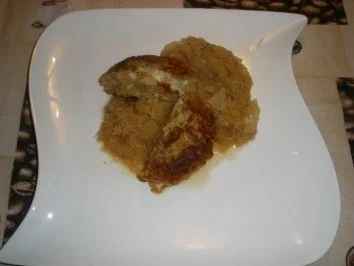 Kaspressknödel mit Kraut - Rezept