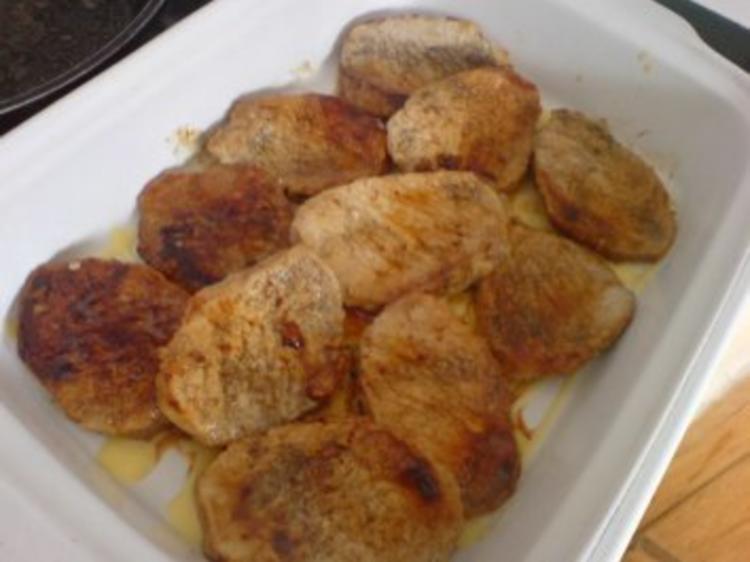 Zwiebel-Sahne-Schnitzel überbacken - Rezept - kochbar.de