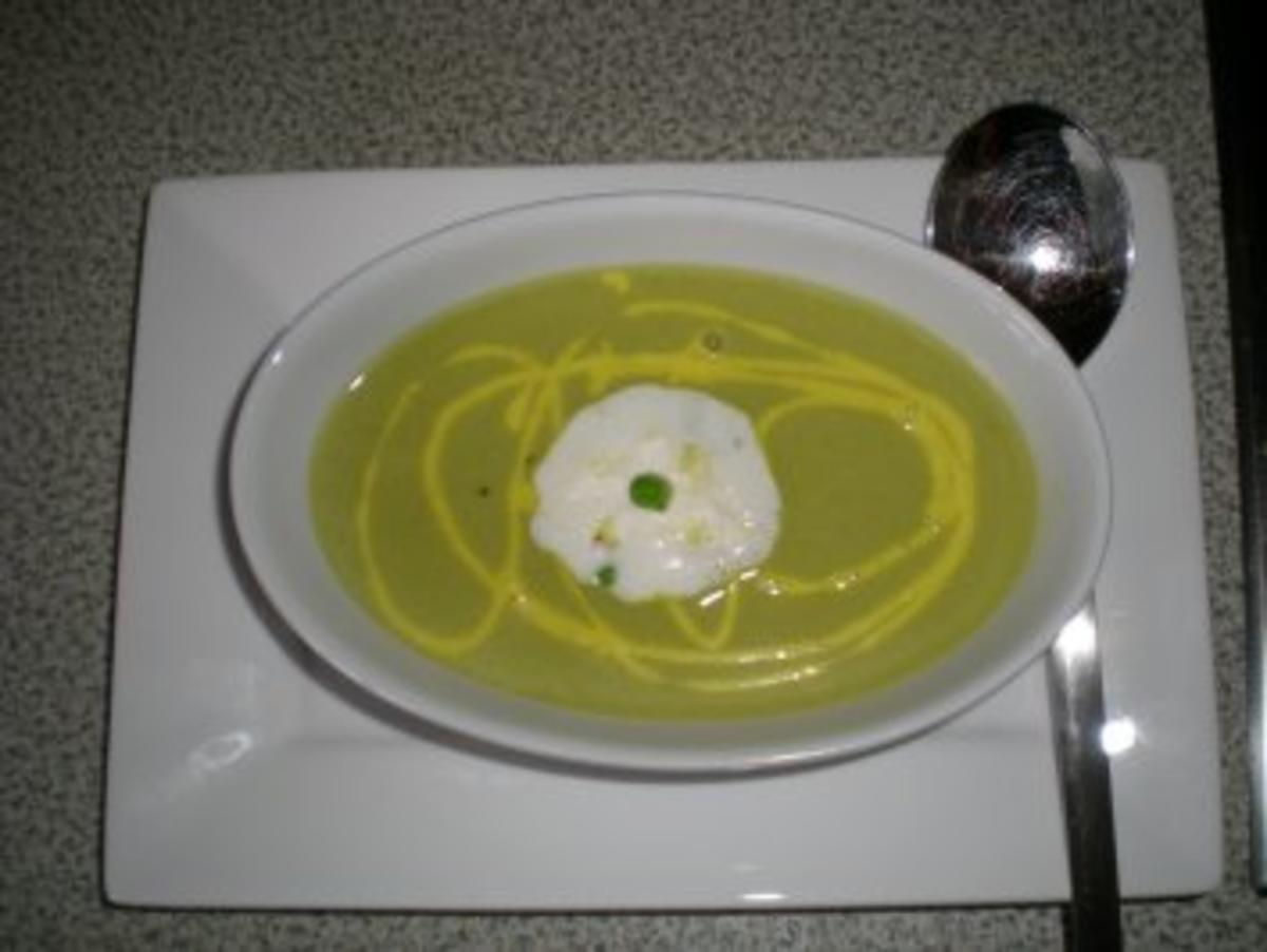 Erbsen Suppe mit Safransud - Rezept - Bild Nr. 6