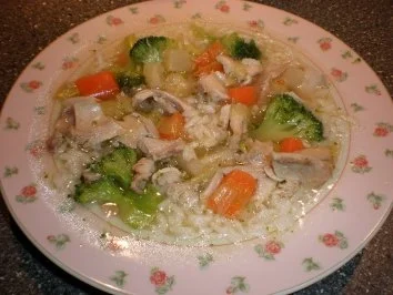 Rezept: Eintopf - Brühreis mit Hühnchen Bild Nr. 4 Eintopf - Brühreis mit Hühnchen - Rezept - Bild Nr. 4