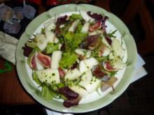 Feige+Melone+Salat+Parmaschinken - Rezept
