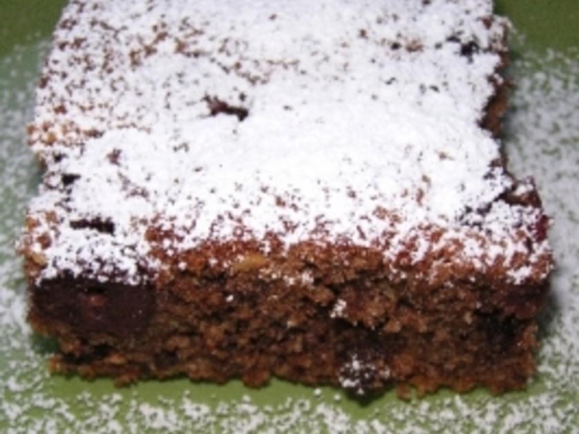 Brauner Kirschkuchen - einfach - 303 kcal/100g
