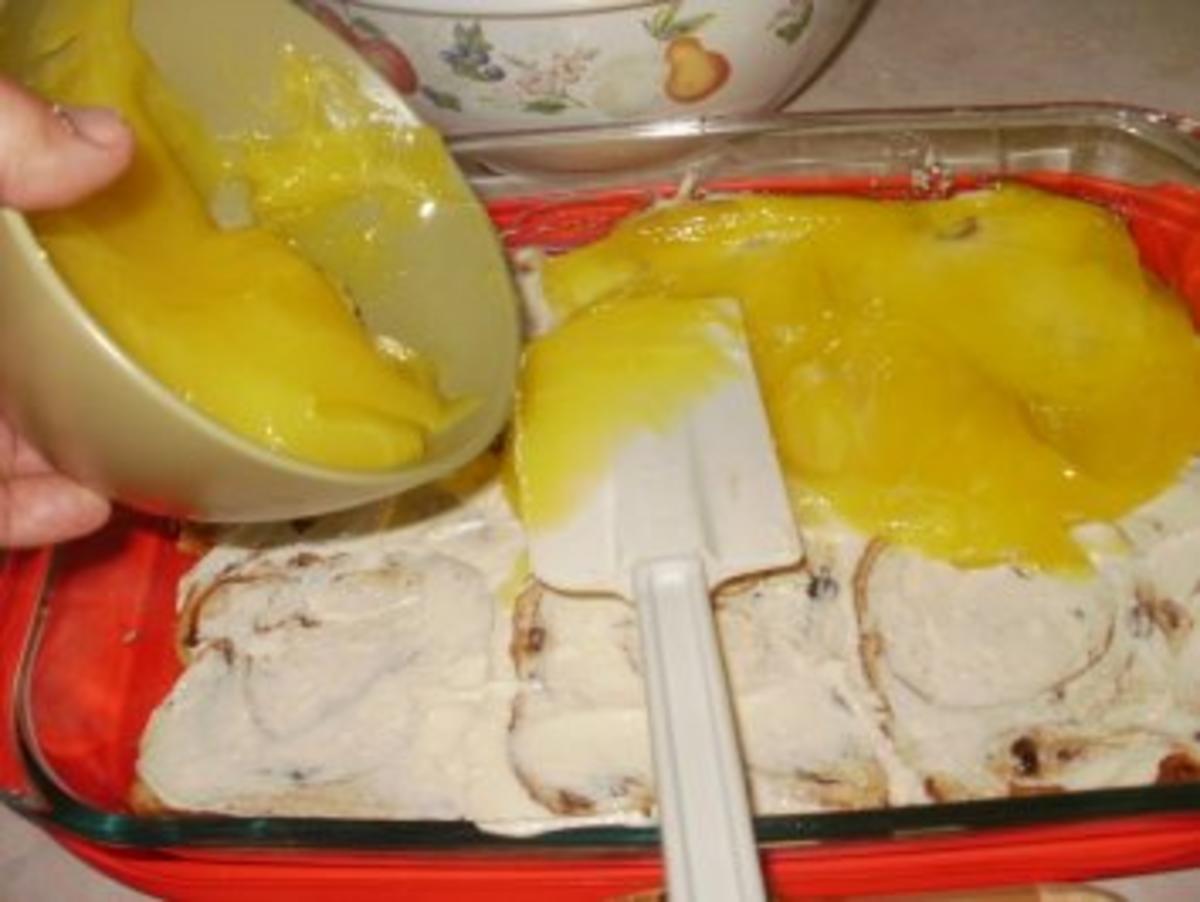 Pudding- Florida Zitronenpudding mit Brot oder Brotresten - schmeckt besser wie Kuchen und so einfach - Rezept - Bild Nr. 4