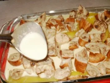 Pudding- Florida Zitronenpudding mit Brot oder Brotresten - schmeckt besser wie Kuchen und so einfach - Rezept - Bild Nr. 7