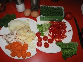 leckere,  bunte kleine Mahlzeit - Rezept - Bild Nr. 4