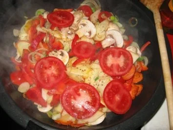 leckere,  bunte kleine Mahlzeit - Rezept - Bild Nr. 6