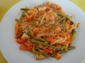 Reispfanne mit Bohnen - Rezept