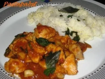 Hähnchen in Erdnusssauce - Rezept