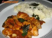 Hähnchen in Erdnusssauce - Rezept