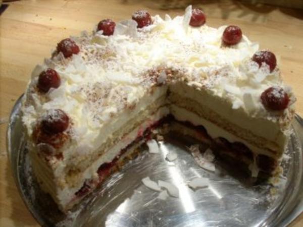 Kirsch-Joghurt-Torte - Rezept mit Bild - kochbar.de