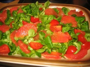 Rezept: Salat: Feld-Grapefruitsalat.... Bild Nr. 2 Salat: Feld-Grapefruitsalat.... - Rezept - Bild Nr. 2