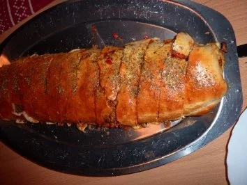 Gebäck herzhaft: Pizzarolle - Rezept - Bild Nr. 2