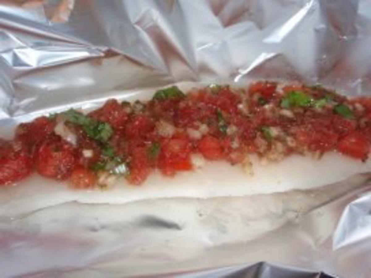Fisch: Pangasius in Alufolie mediterane Art - Rezept