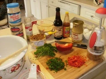 Krabben: Sued Staaten - Amerikanische  Krabben - Kuecheln mit Spinat Bett - Rezept - Bild Nr. 2