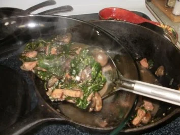 Krabben: Sued Staaten - Amerikanische  Krabben - Kuecheln mit Spinat Bett - Rezept - Bild Nr. 10