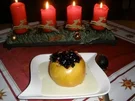 Bratapfel mit weißer Schokosauce - Rezept