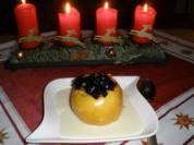 Bratapfel mit weißer Schokosauce - Rezept