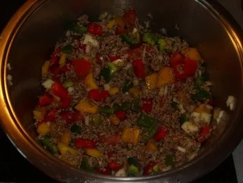 Pfannengerichte: Paprika - Bohnen - Hackpfanne - Rezept - Bild Nr. 3