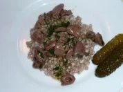 Rezept: Hรคhnchenherzen mit Buchweizen Hรคhnchenherzen mit Buchweizen - Rezept